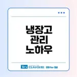 냉장고의 역사와 관리법은 무엇일까